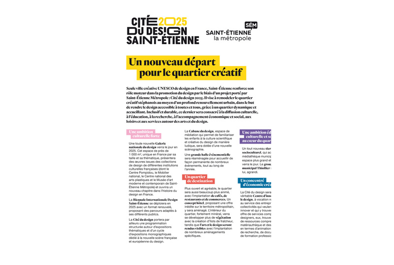 Un nouveau départ pour le quartier créatif